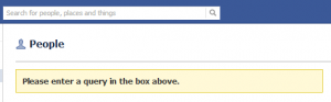 I am not really sure what happened to my search term from the company field, but effectively, my Facebook search is negated.