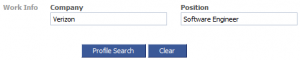 The old Facebook coworker search allowed you to search by company as well as position (title)