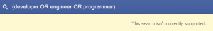 Facebook Graph Search Boolean Not Supported