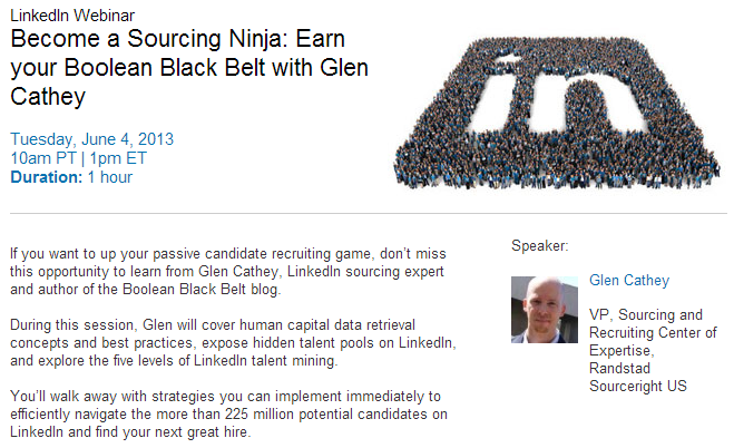 LinkedIn Sourcing Webinar